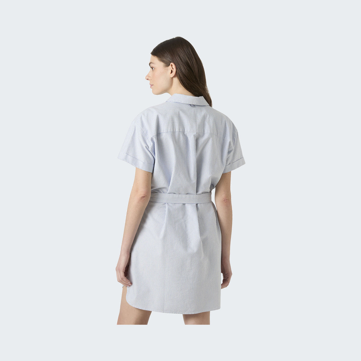 627 - Bright Blue/White Stripe